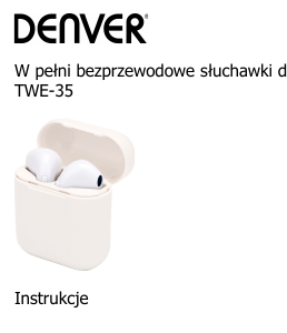 Instrukcja Denver TWE-35 Słuchawki