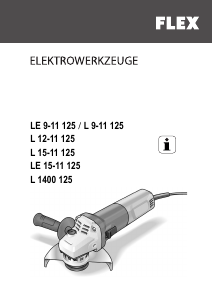 Használati útmutató Flex L 12-11 125 Sarokcsiszoló