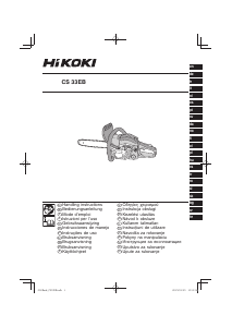 Kullanım kılavuzu Hikoki CS 33EB Motorlu testere