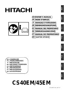 Manual Hitachi CS 45EM Chainsaw