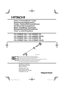 Manual Hitachi CG 27EBSP(SL) Aparador de relva