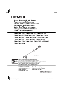 Mode d’emploi Hitachi CG 24EBDP(SL) Coupe-herbe