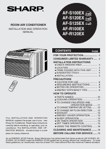 Handleiding Sharp AF-S125EX Airconditioner