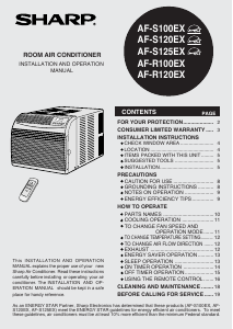 Handleiding Sharp AF-R120EX Airconditioner