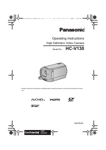 Handleiding Panasonic HC-V130GA Camcorder