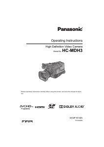 Bruksanvisning Panasonic HC-MDH3GC Videokamera