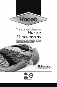 Manual de uso Haceb Arezzo HM 0.7 ME Microondas