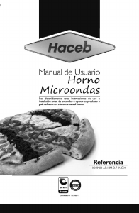 Manual de uso Haceb Arezzo HM 0.7 Microondas