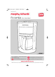 Manual Morphy Richards 47088 Accents Coffee Machine