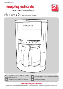 Handleiding Morphy Richards 162003 Accents Koffiezetapparaat