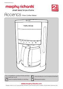 Handleiding Morphy Richards 162004 Accents Koffiezetapparaat