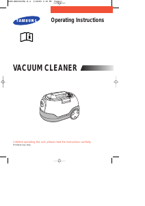 Manual Samsung VC-8726HT Vacuum Cleaner