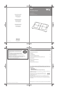 Mode d’emploi Nintendo Wii Balance Board Contrôleur de jeu