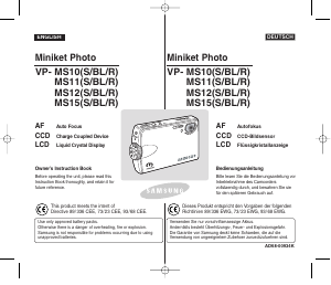 Manual Samsung VP-MM11S Camcorder