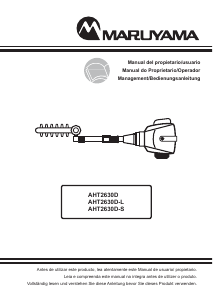 Manual de uso Maruyama AHT2630D-L Tijeras cortasetos