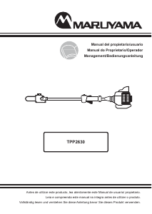 Manual de uso Maruyama TPP2630 Sierra de cadena