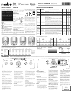 Manual de uso Mabe LMA71214VBAB00 Lavadora