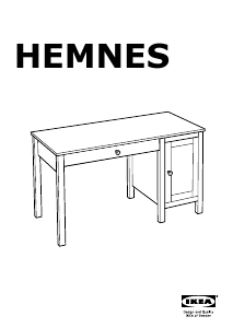 사용 설명서 이케아 HEMNES (120x55) 책상