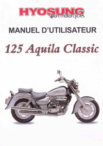 Mode d’emploi Hyosung 125 Aquila Classic (2007) Moto