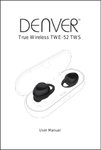 Manual de uso Denver TWE-52 Auriculares