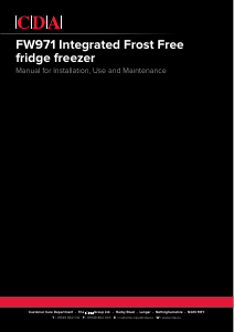 Manual CDA FW971 Fridge-Freezer