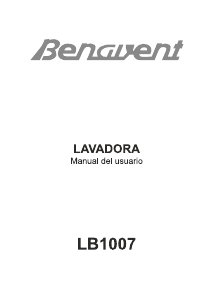 Manual de uso Benavent LB1007 Lavadora