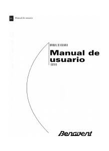 Manual de uso Benavent LB2810 Lavadora