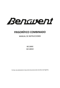 Manual de uso Benavent BEC188WE Frigorífico combinado