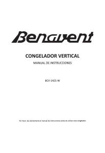 Manual de uso Benavent BCV1421W Congelador