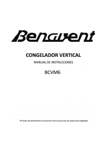 Manual de uso Benavent BCVM6 Congelador