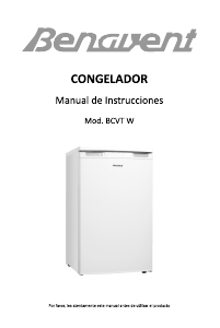 Manual de uso Benavent BCVT W Congelador