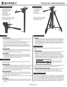 Manual Barska AF11596 Tripod