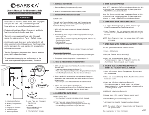 Manual Barska AX11898 Safe