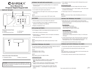 Manual Barska AX11902 Safe