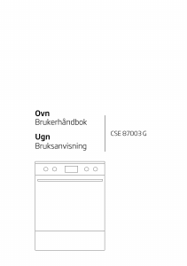 Bruksanvisning BEKO CSE 87003 GW Spis