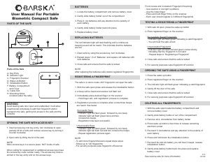 Handleiding Barska AX11970 Kluis