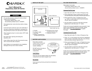 Handleiding Barska AX12590 Kluis