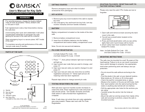 Manual Barska AX12658 Safe