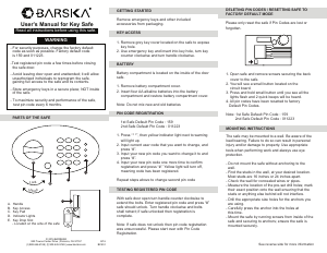 Handleiding Barska AX12660 Kluis