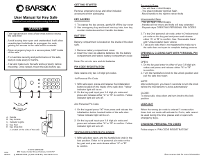 Manual Barska AX13262 Safe