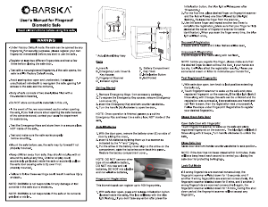 Manual Barska AX13494 Safe