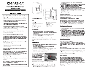 Manual Barska AX13496 Safe