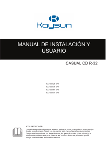 Manual de uso Kaysun KAY-CD 51 DR8 Aire acondicionado