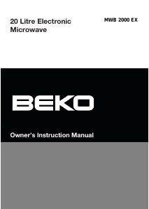 Руководство BEKO MWB 2000 EX Микроволновая печь