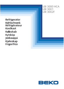 Käyttöohje BEKO LBI 3000 HCA Jääkaappi