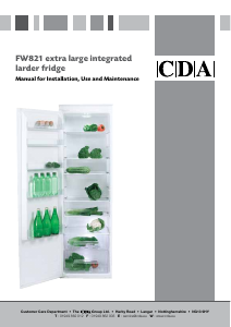 Manual CDA FW821 Refrigerator