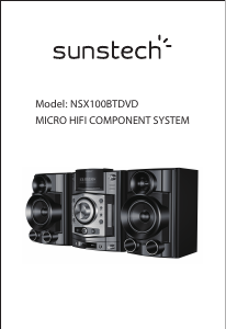 Manual Sunstech NSX100BTDVD Stereo-set