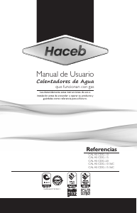 Manual de uso Haceb Assento CDG-10 GN AL Caldera de gas