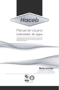 Manual de uso Haceb Assento CPG 6TF AUTO DISP BLA Caldera de gas