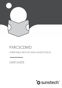 Manual Sunstech PXRC5CD Turntable